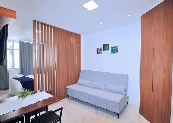 Studio Moderno Na Praia De Copacabana C062